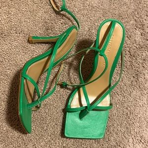 Bottega Veneta  green Heels 36